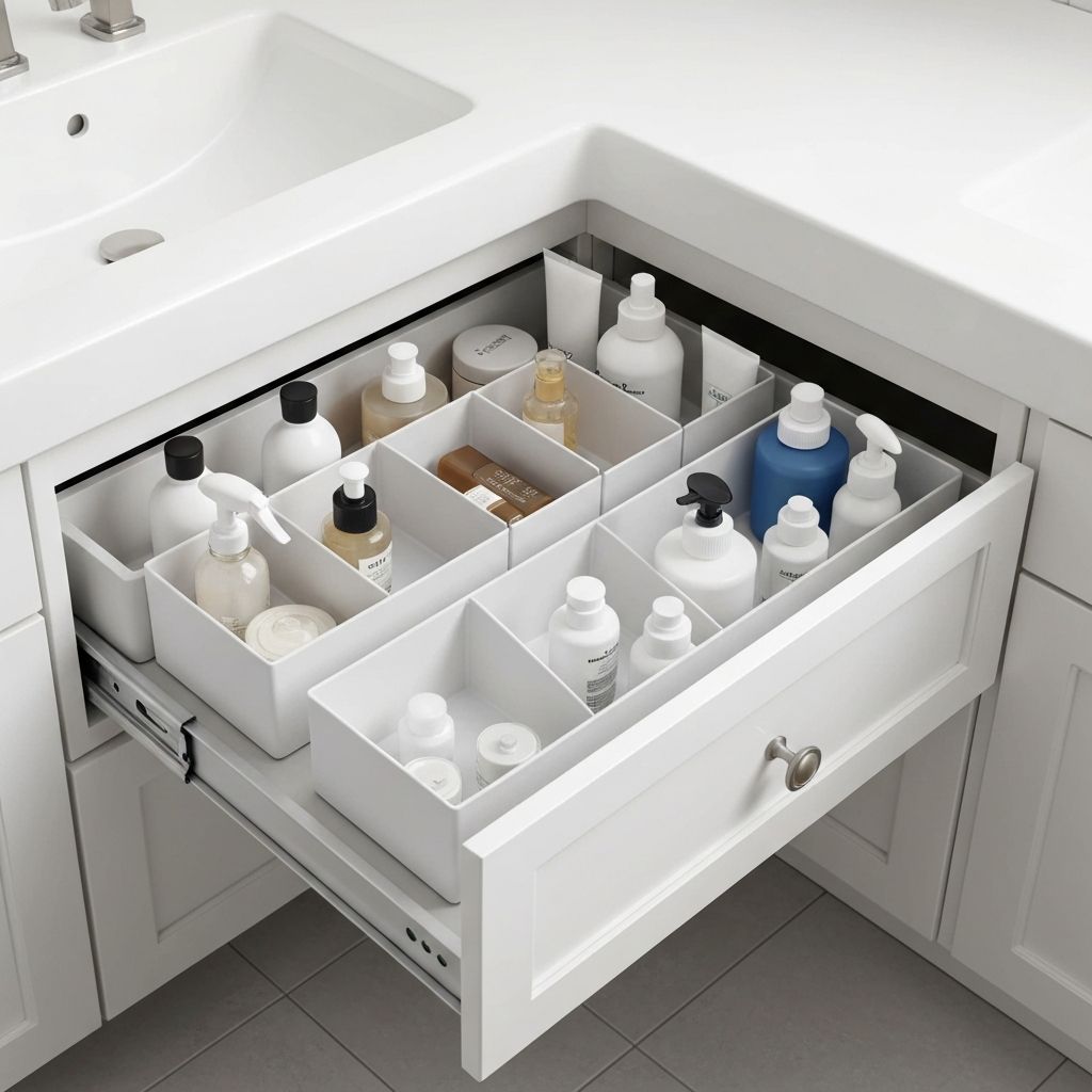 BGL Expandable Bathroom Accessory Organizer - Bathroom organizer storage solution - Check price on Amazon