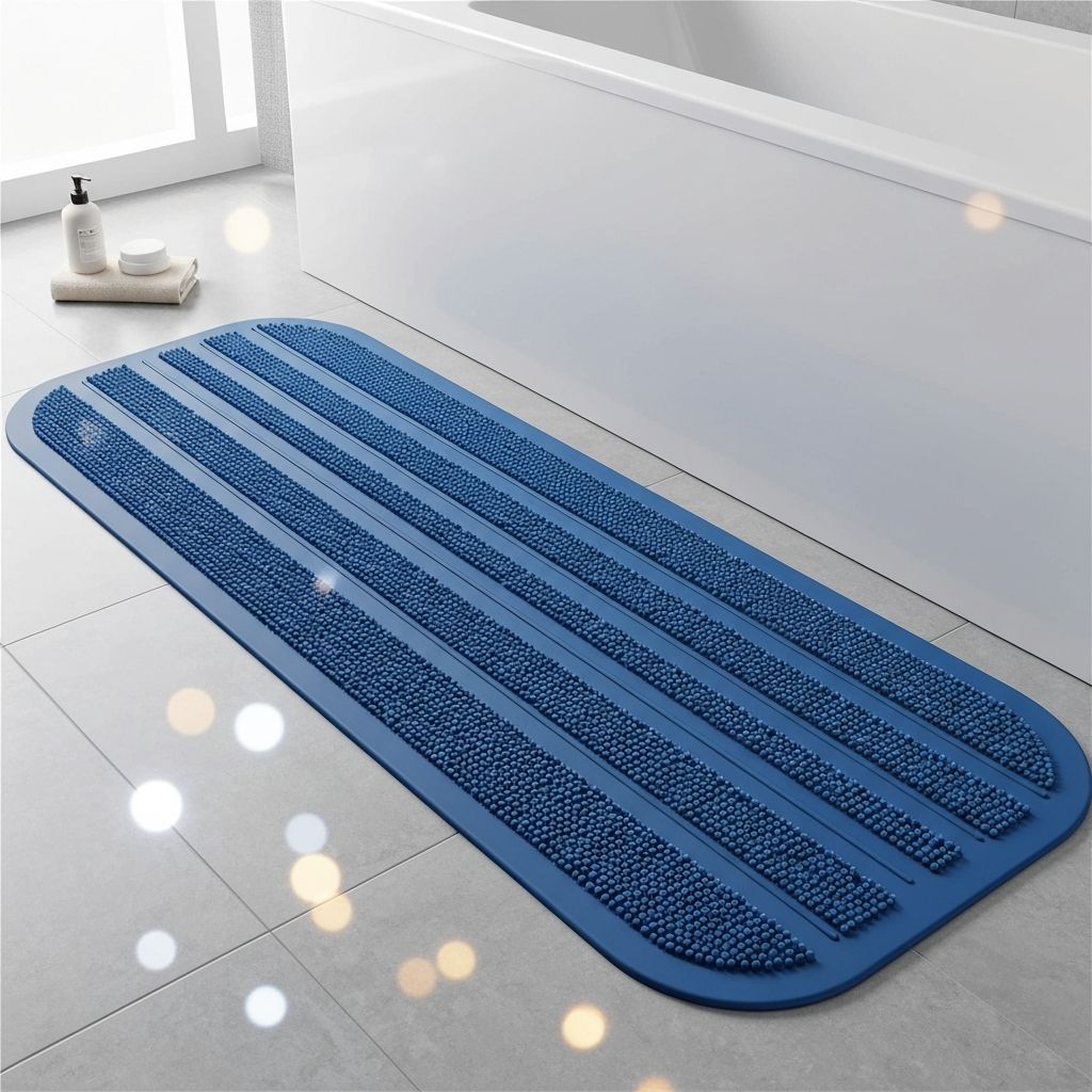 homerella Bath Mat - Slip-Resistant 35x16 - Bathroom organizer storage solution - Check price on Amazon