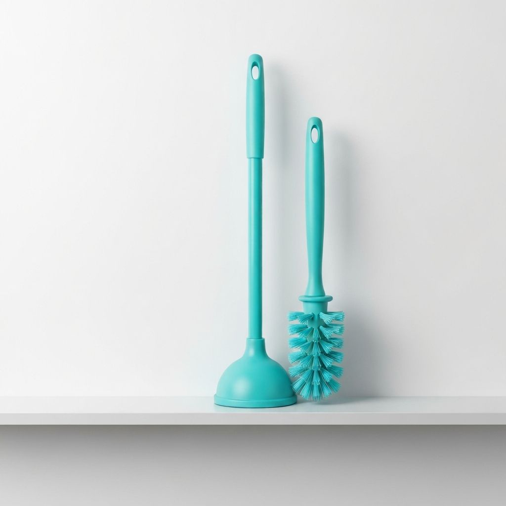 FORASTO Toilet Plunger and Brush Combo Set - Bathroom organizer storage solution - Check price on Amazon