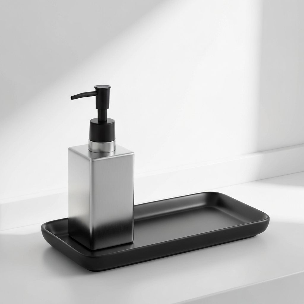 Shinowa Bathroom Accessories with Soap Dispenser - Bathroom organizer storage solution - Check price on Amazon